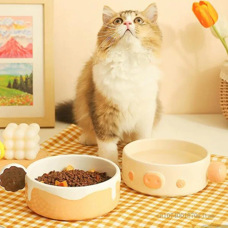 

1 шт., детская керамическая чаша для собак и кошек