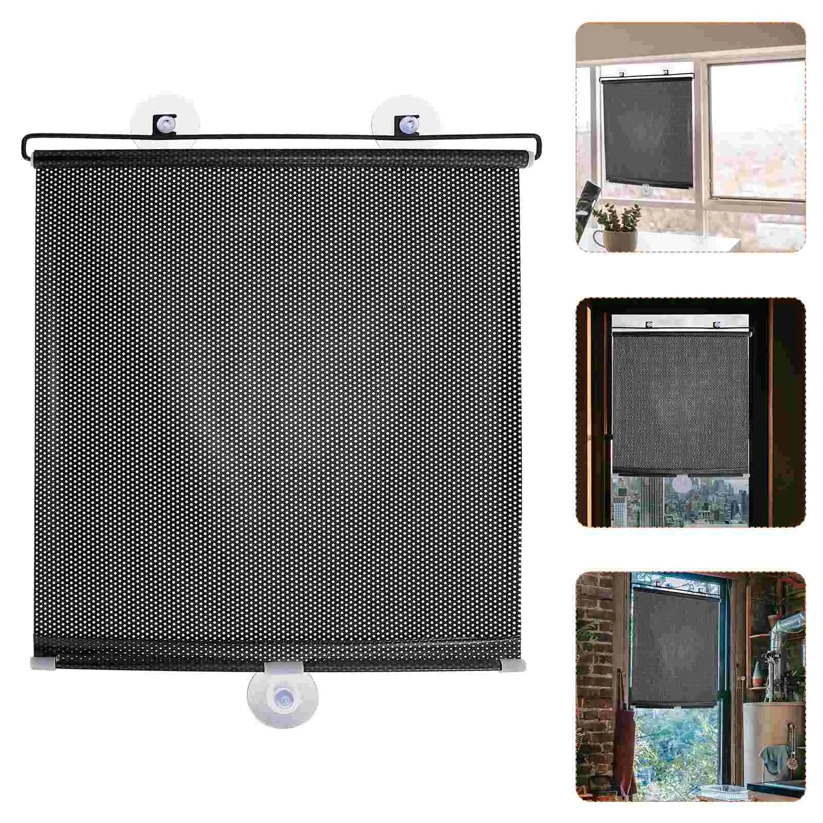 

Blackout Roller Blinds Window Shades Car Sunshade Baby Curtain Kitchen Privacy Telescopic Pvc UV Proof