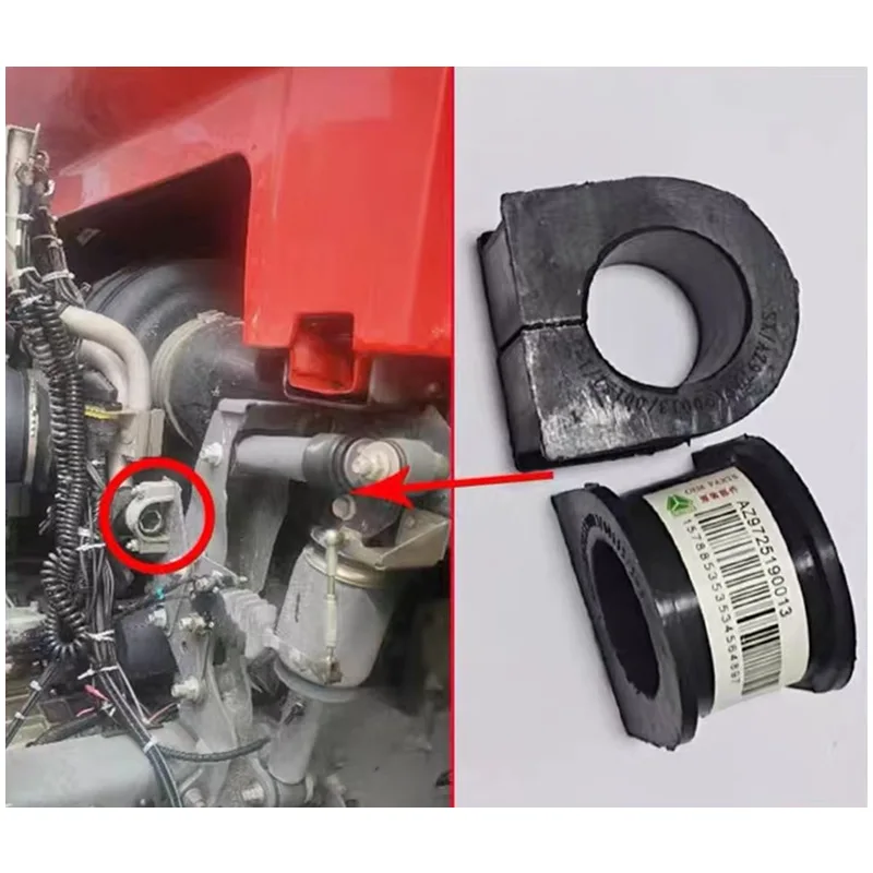 Резиновая Опора AZ9725190013 для SINOTRUK HOWO A7 T7H кронштейн воздушного фильтра всасывающая