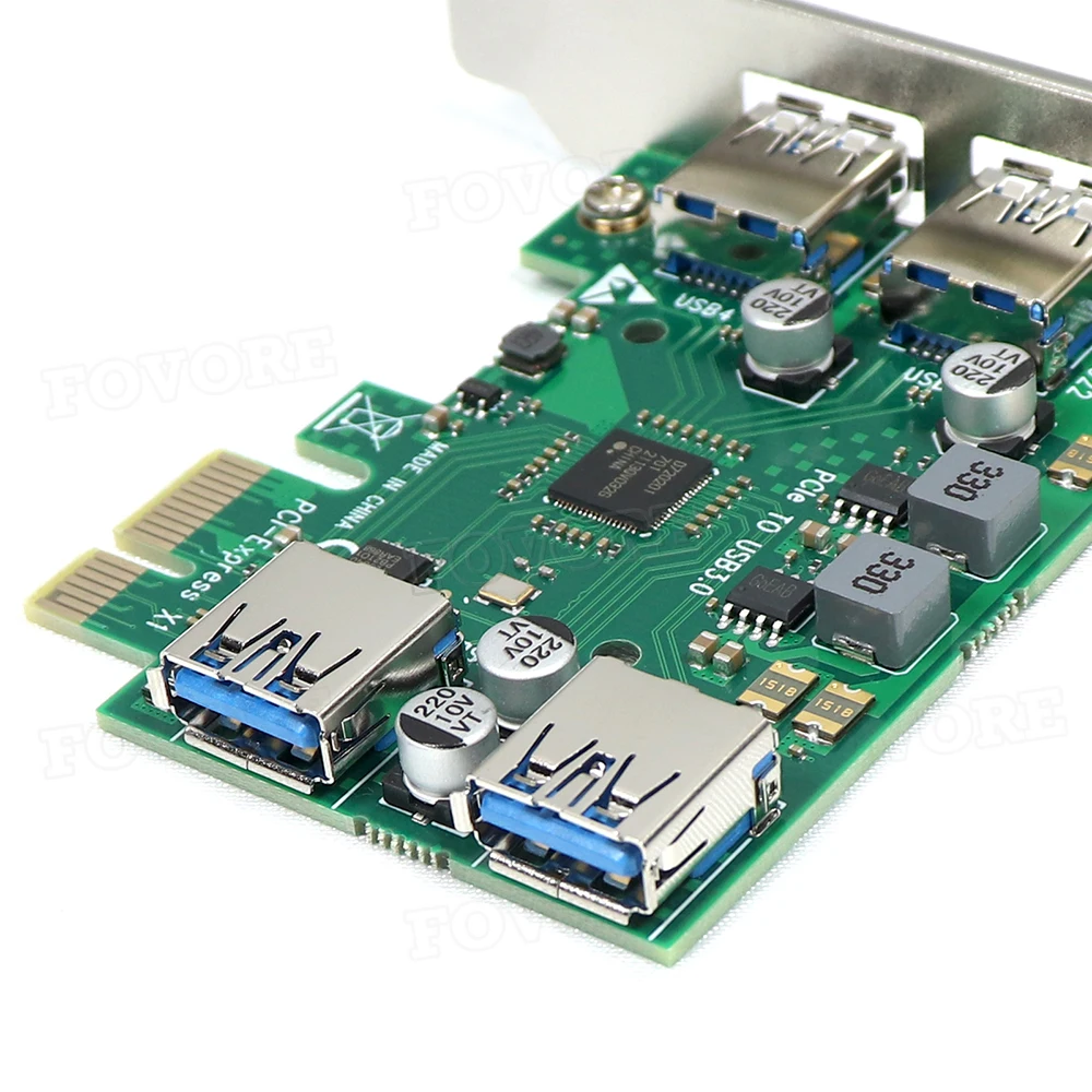 PCI Express USB адаптер PCIE 4 порта на 3 0 контроллер 5 Гбит/с USB3 PCI-e Плата расширения чип NEC