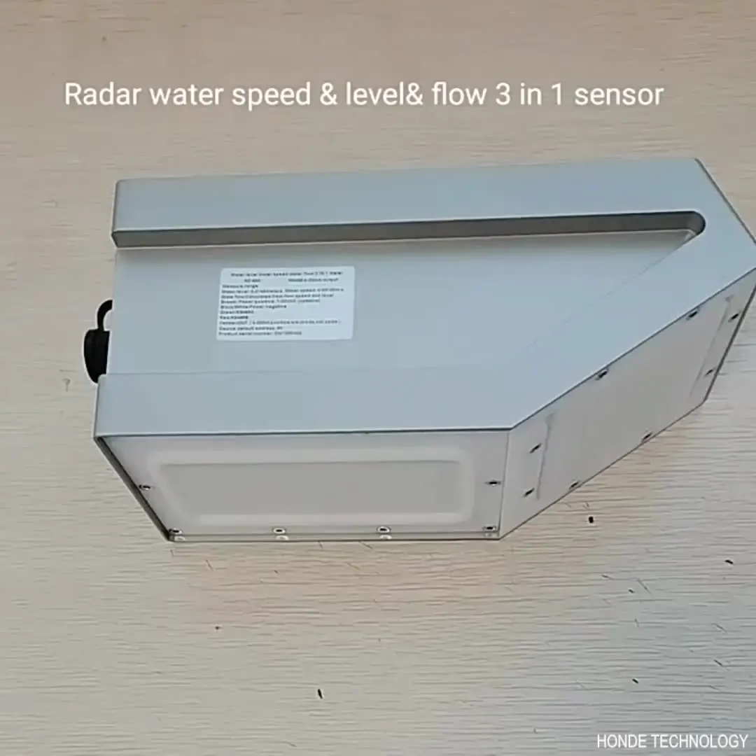 3 In 1 Underground Pipe Open Channel River Radar Water Level  Water Speed Water Flow Sensor