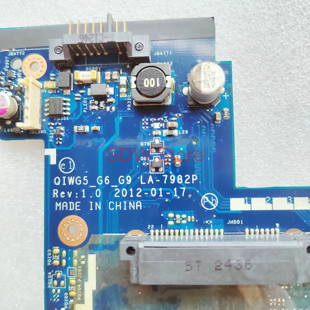 QIWG5_G6_G9 LA-7982P материнская плата для ноутбука Lenovo G580 P580 |