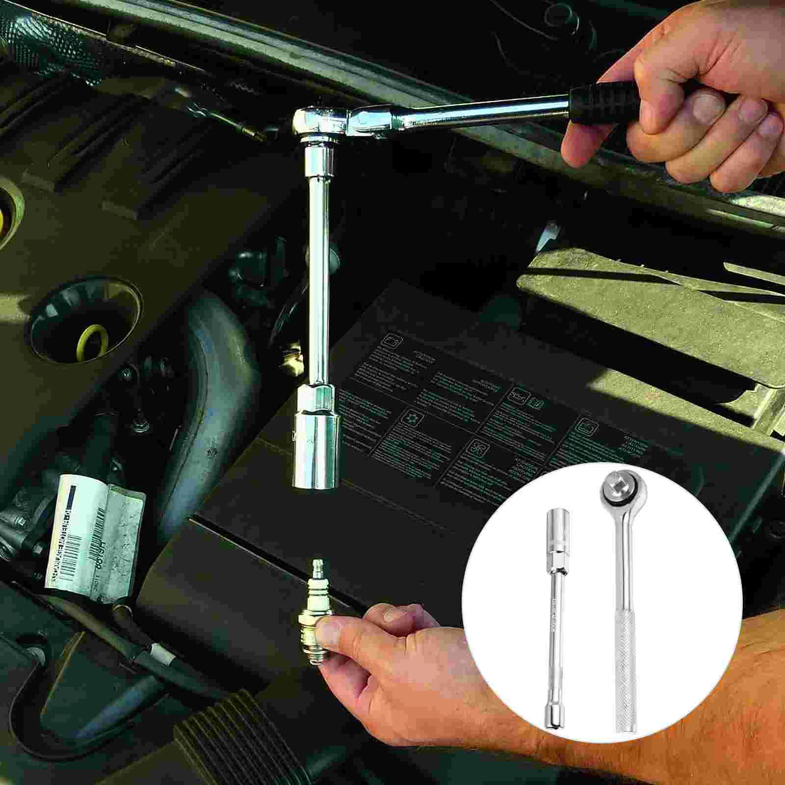 

1 Set 14mm Spark Plug Socket Ignition Spark Plug Spanner Installer Remover Tool