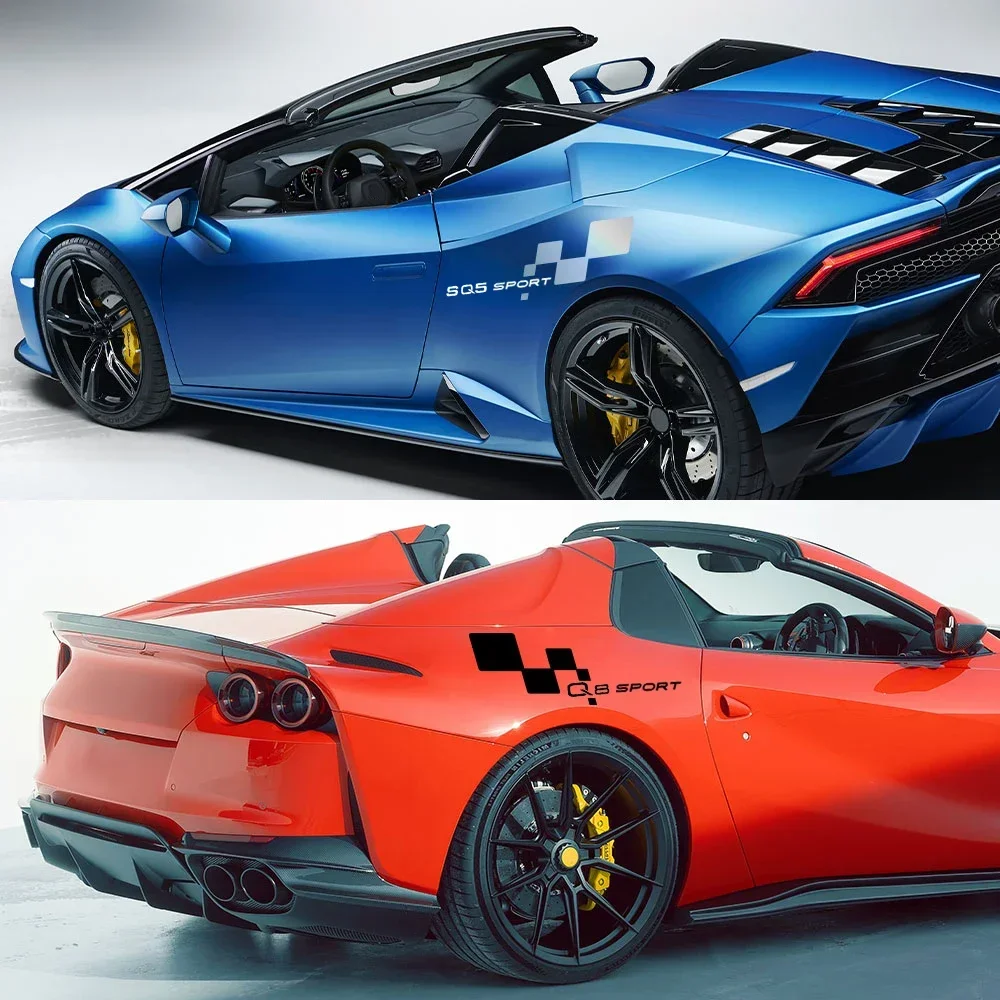 2 шт. виниловая наклейка на боковую дверь автомобиля пленка для внешнего