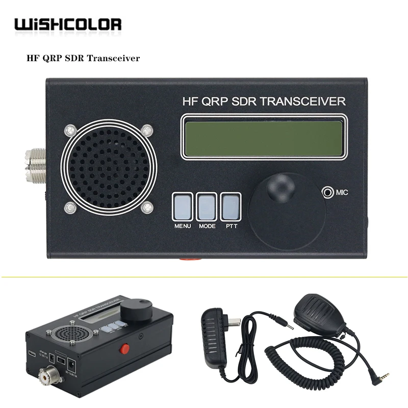 Cena USDR/USDX HF QRP SDR Transceiver Sztab I Prętów Ze Stali Nierdzewnej/CW Transceiver 8-zespół 5W Ham Radio Czarna Powłoka Z Ręczny Mikrofon