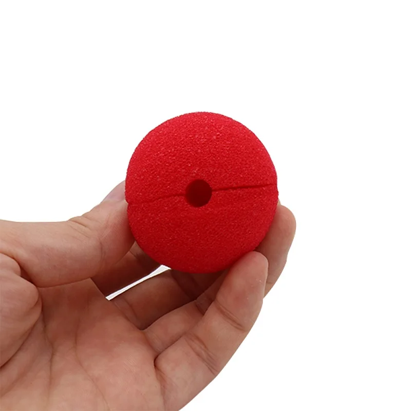 10pcs Red Sponge Clown Nose Cosplay Props Party Fun Stage Performance Prop Festival Make Up Supplies Decoration |