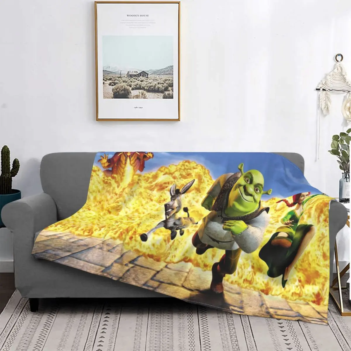 

Портативные теплые пледы Шрек Принцесса Фиона для романтических фильмов для бега постельное белье для путешествий