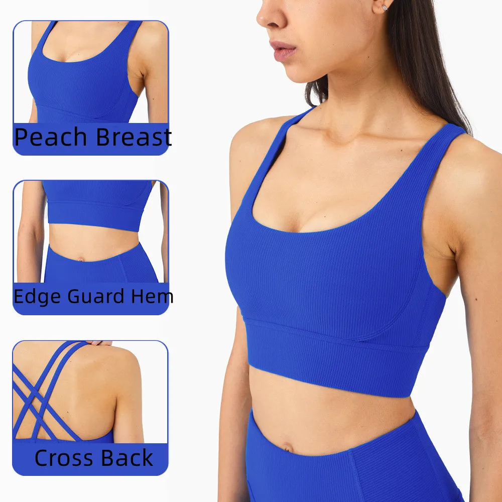 

Спортивный бюстгальтер с перекрестной спиной для йоги, бега, тренировок, кроп-топы, пуш-ап, ударопрочные женские бюстгальтеры для фитнеса и йоги, тренировок, новинка 2022
