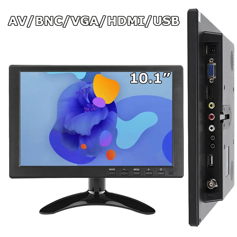 Лидер продаж 10 1-дюймовый монитор видеонаблюдения с HDMI VGA для ТВ компьютера