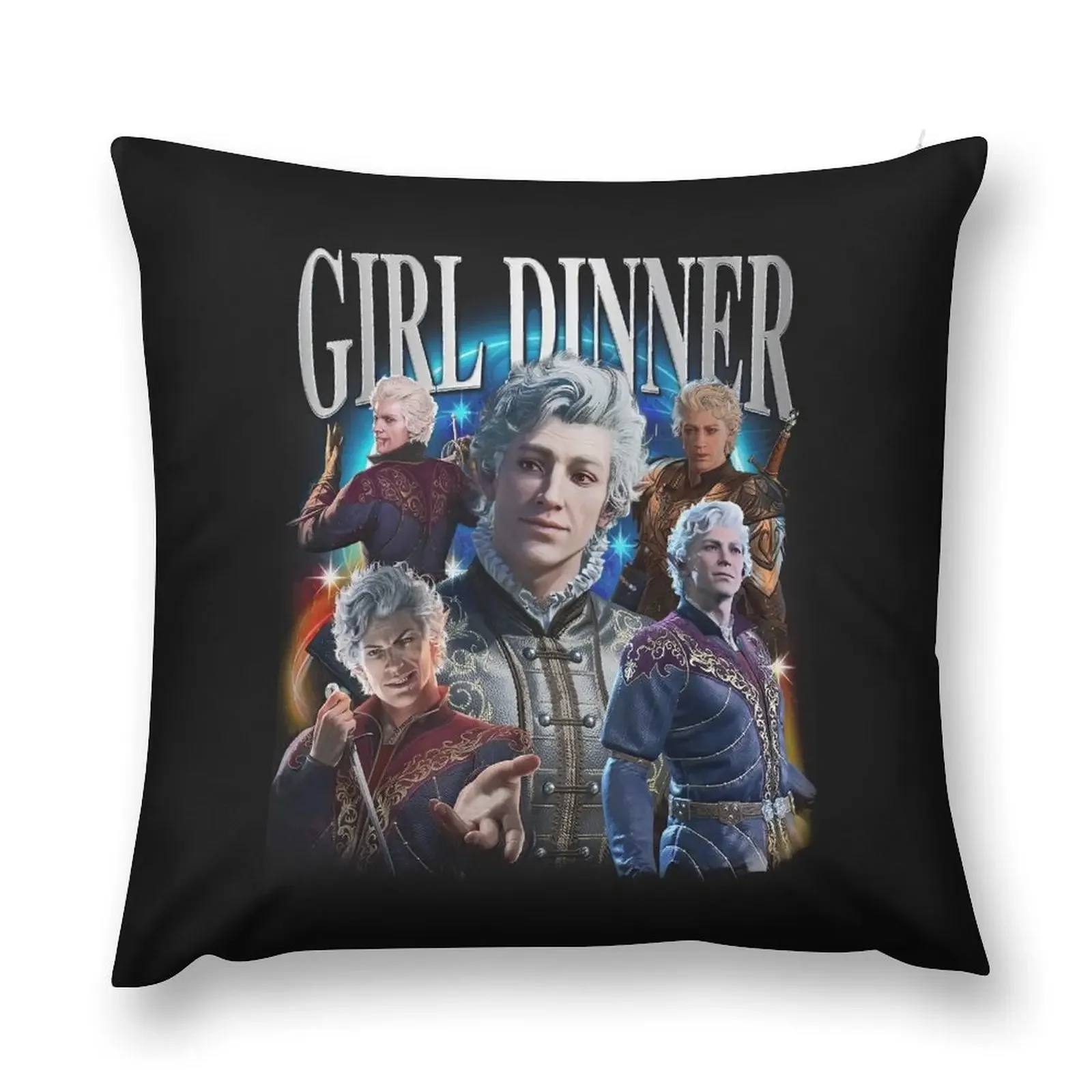 Astarion Rogue BG3 Merch Bulders Laezel Декоративная подушка Наволочка Рождественская