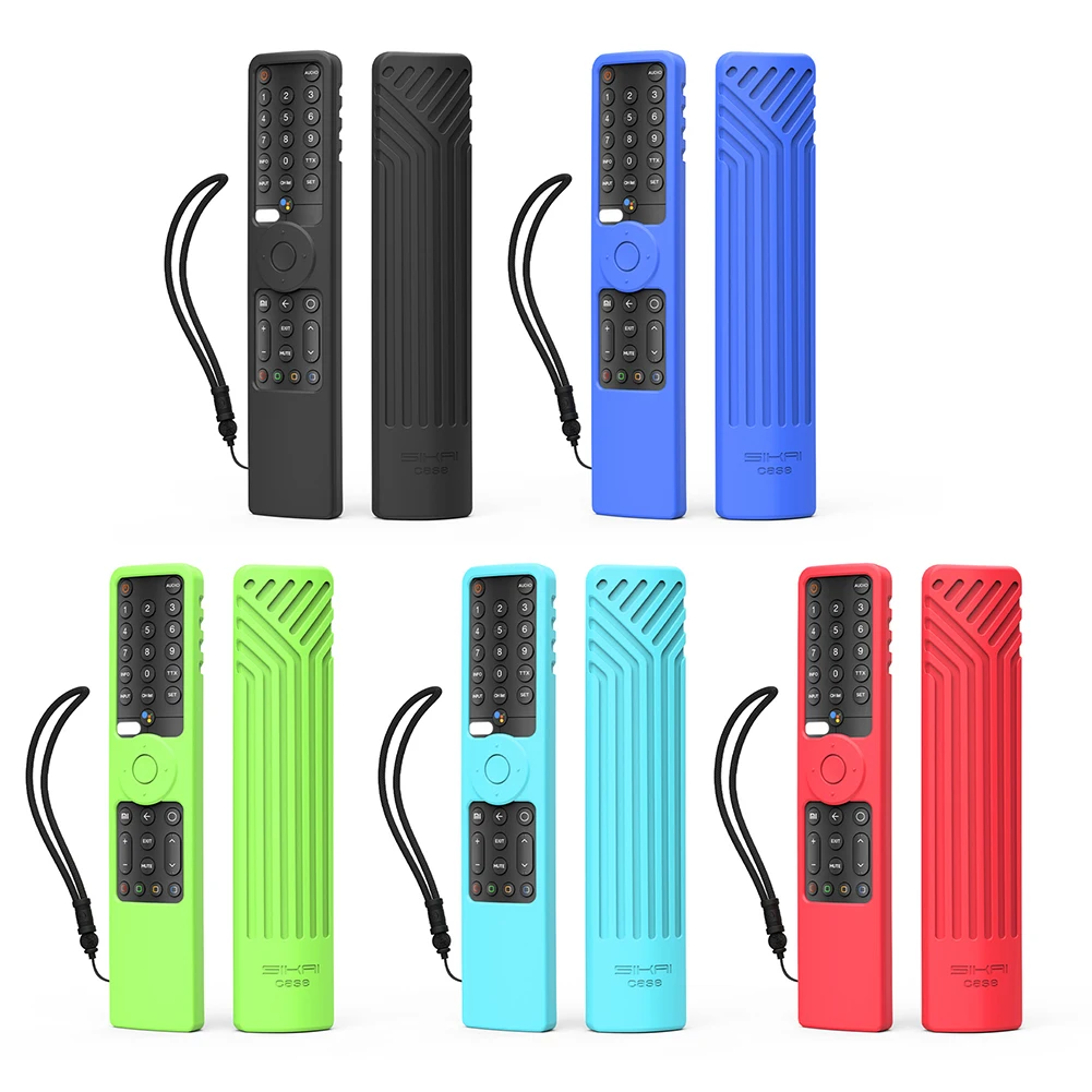 

Водонепроницаемый силиконовый Противоскользящий чехол для пульта дистанционного управления со шнурком и голосовым управлением