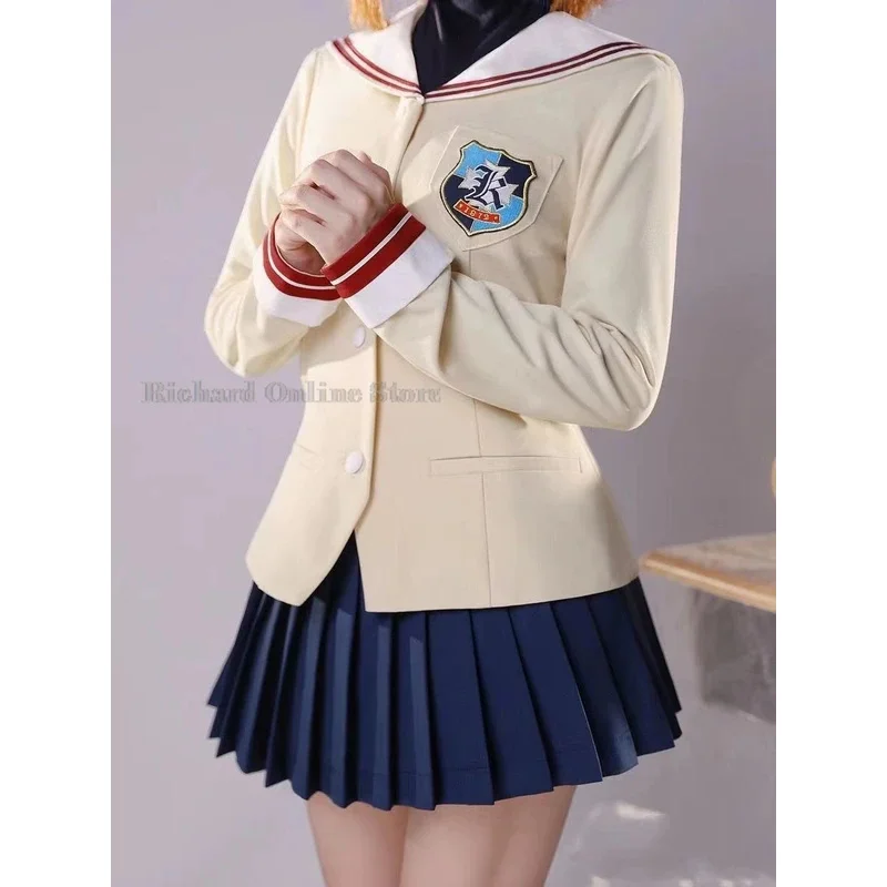 Фото 2025 22 Nagisa Furukawa Косплей Аниме CLANNAD Костюм Fujibayashi Kyou Униформа Платье Юбка Костюм Игровая Школьная Форма JK C №1
