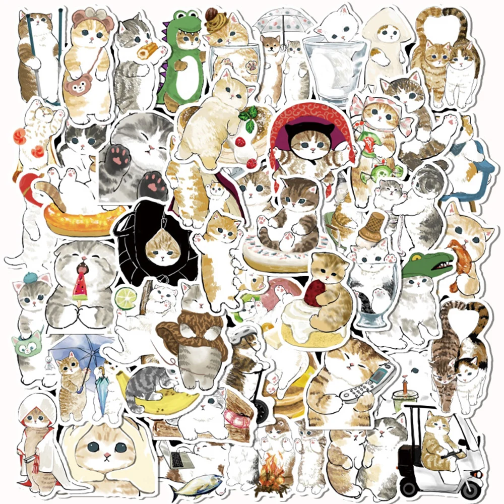 

10/30/50pcs Artsy Kawaii Cartoon Cartoon Stickers Decals DIY Graffiti Stationery Laptop Luggage Kids Cute Anime Sticker Toys