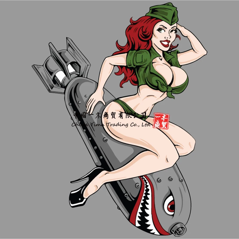 

Sticker Set Bombs Away Pin Up Girl 9-tlg Bombs Away Decal Sticker