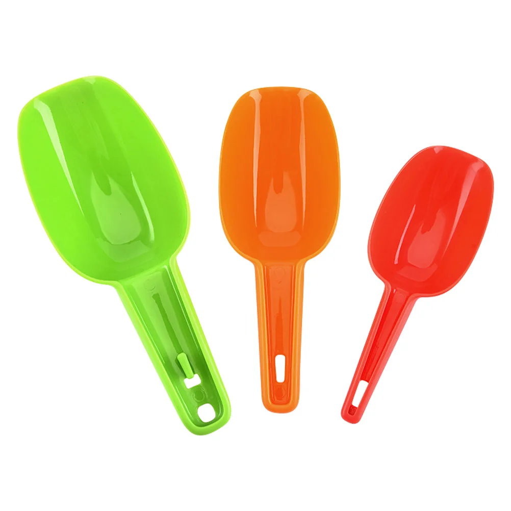 

3Pcs Popcorn Scoop Rice Scoops Scoops Cube Scoop Bath Salt Scoop Canisters Scoops