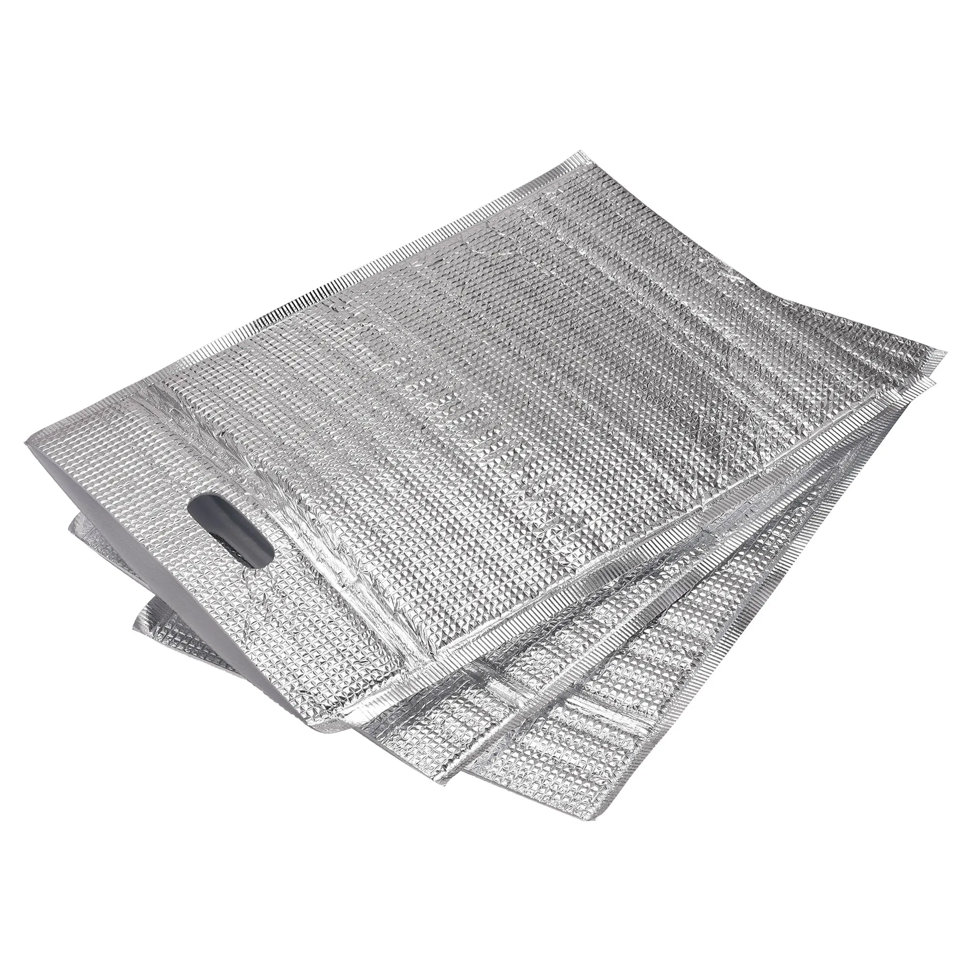 

Многоразовые термоизоляционные сумки uxcell, 16x12 дюймов, изоляционная алюминиевая фольга, жемчужный Хлопковый мешок для доставки, подкладка к...