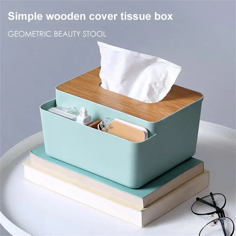

Support Container Tissue Box Hanging Paper Napkins Wooden Tissue Holder Paper Storage Box Distributor Support Model Tissue Box