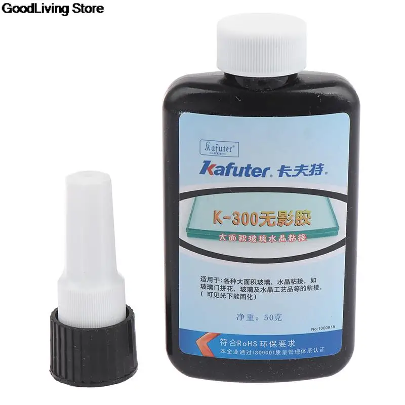

1PC 50ml UV Glue Curing Adhesive K-300 Transparent Crystal Glass Adhesive Gule For Glass,Plastics,Electronic Components, Metal