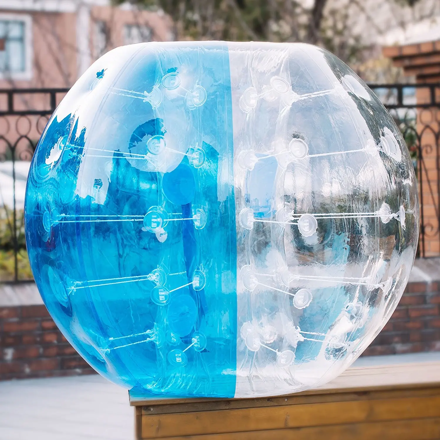 Бесплатная доставка надувной футбольный мяч с пузырьками 1 5 м пузырь мяч-бампер