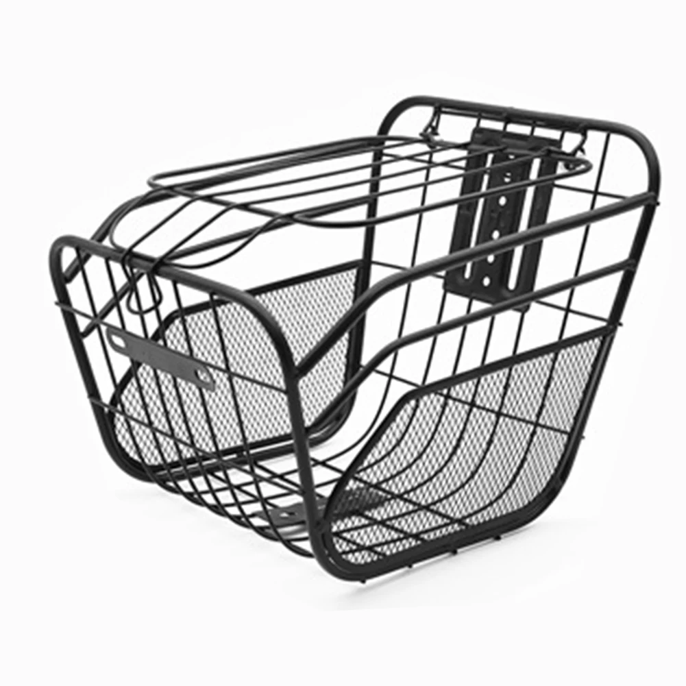 

1pc Sturdy Bicycle Front Basket MTB Bike Handlebar Tube Hanging Basket Scooter E-bikes Storage Holder Part Cycling Accessories