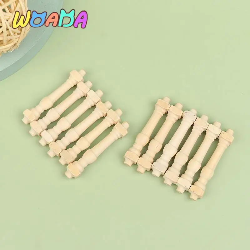 

Миниатюрные деревянные перила для кукольного домика 12 шт./пакет 1:12, аксессуары, маленькая колонка, модели игрушек