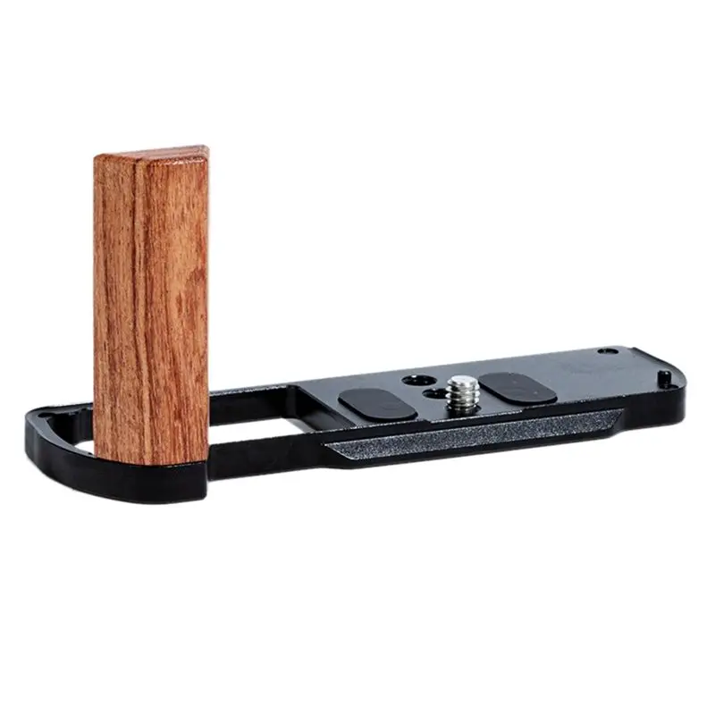 Фото Деревянная рукоятка B29C-L-Handle с быстросъемной пластиной для крепления фотооборудования, аксессуар для камеры Panasonic Lumix S9 №1