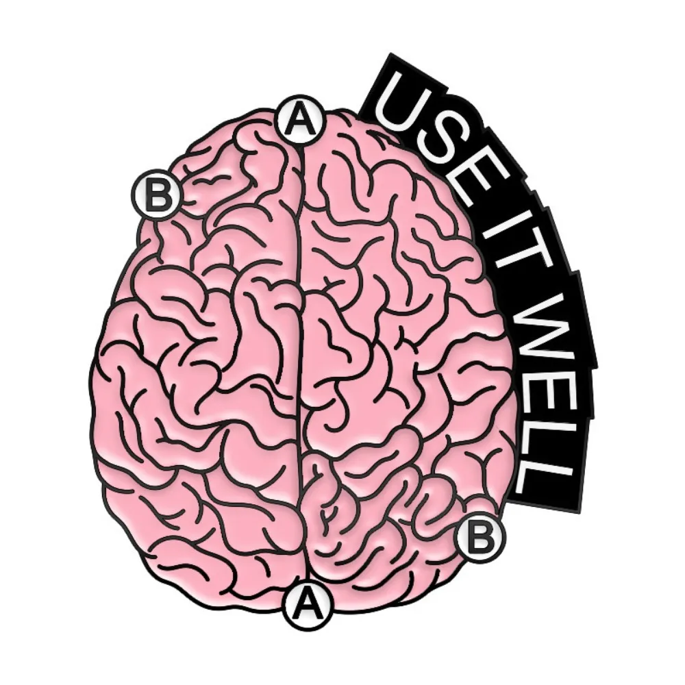 Мультяшные молекулы химиката мозг гиппопотама Черепаха Сплав брошь в форме