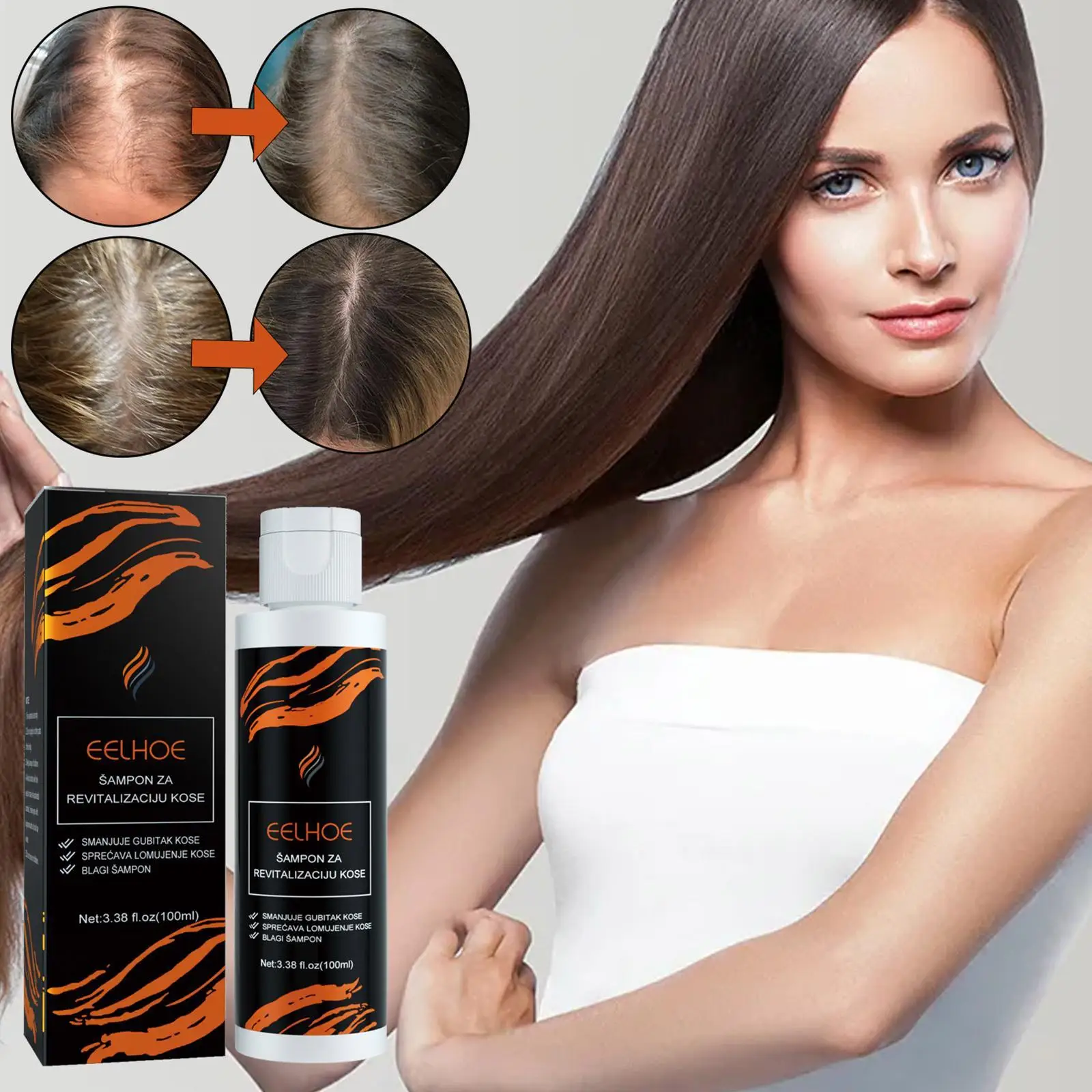 

Ginger Hair Growth Products Fast Growth Shampoo Beauty Care Prevent Hair Loss Scalp Treatment Men Women