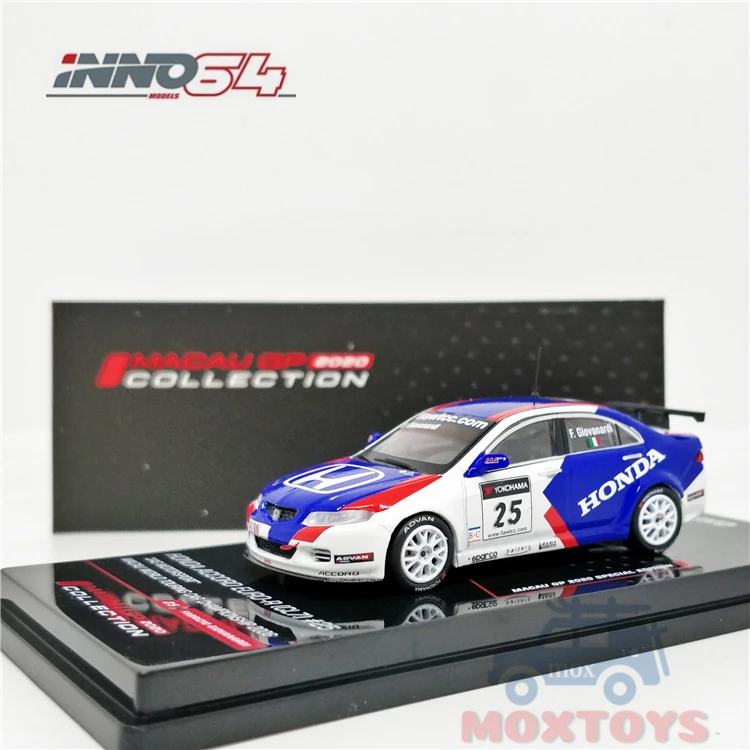 Модель автомобиля INNO64 1:64 HONDA ACCORD Euro-R (CL7) #25 JAS MOTORSPORT | Игрушки и хобби