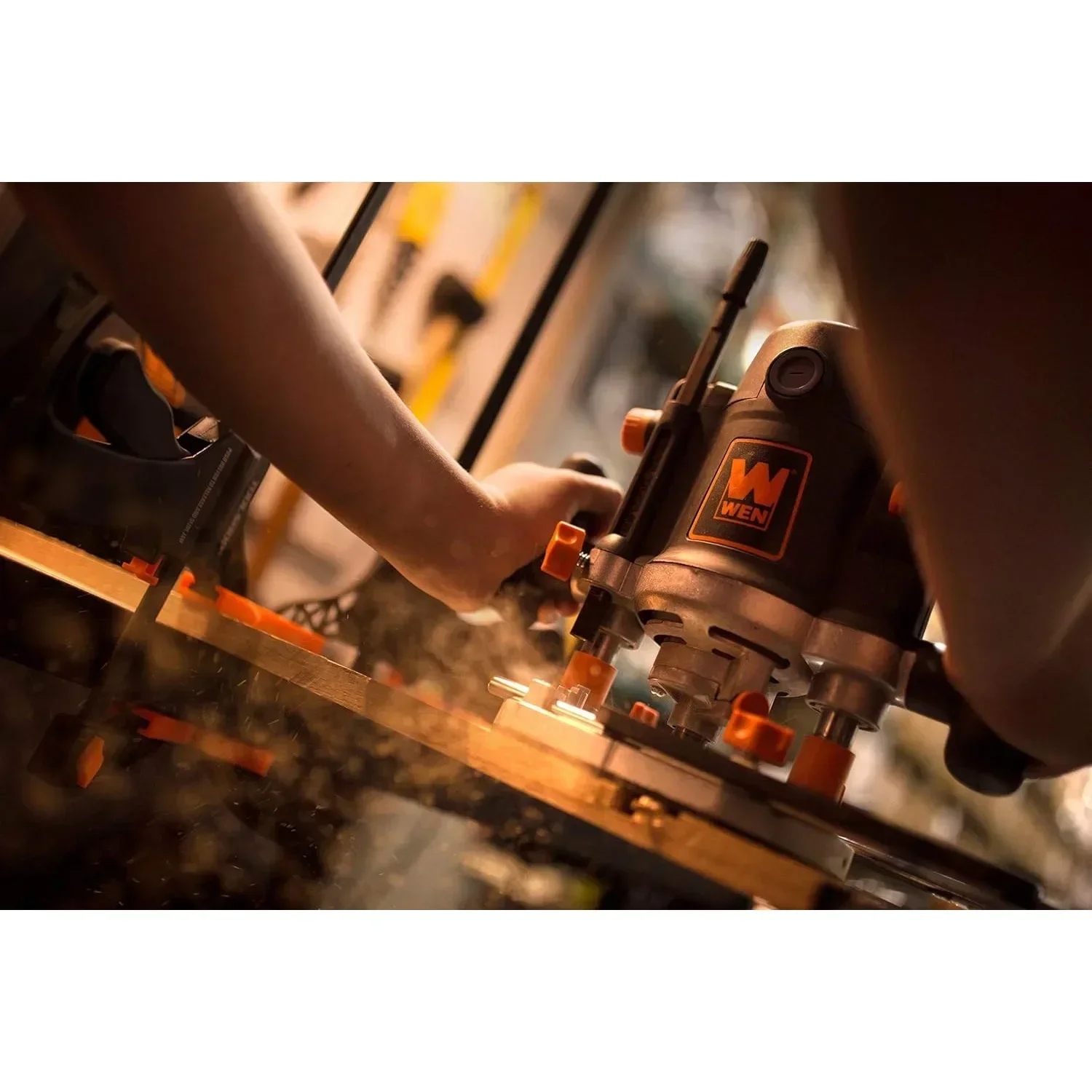 WEN-Kit toupie work RT6033 15 ampers vitesse variable calcul avec с удобной транспортной и направляющей каймой