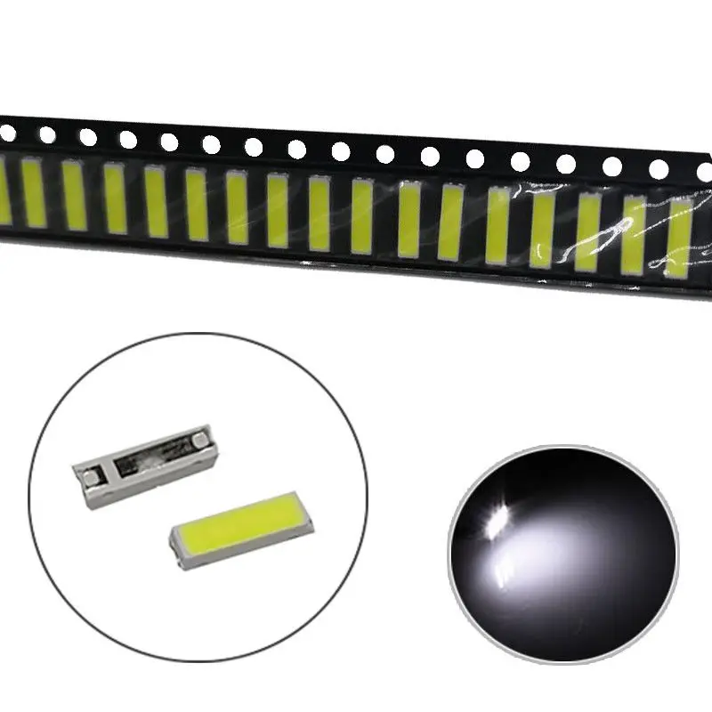 

SMD светодиодные бусины TiaoChongYi 7020 3В 0,2Вт холодный белый/красный/синий/зеленый для ЖК-подсветки