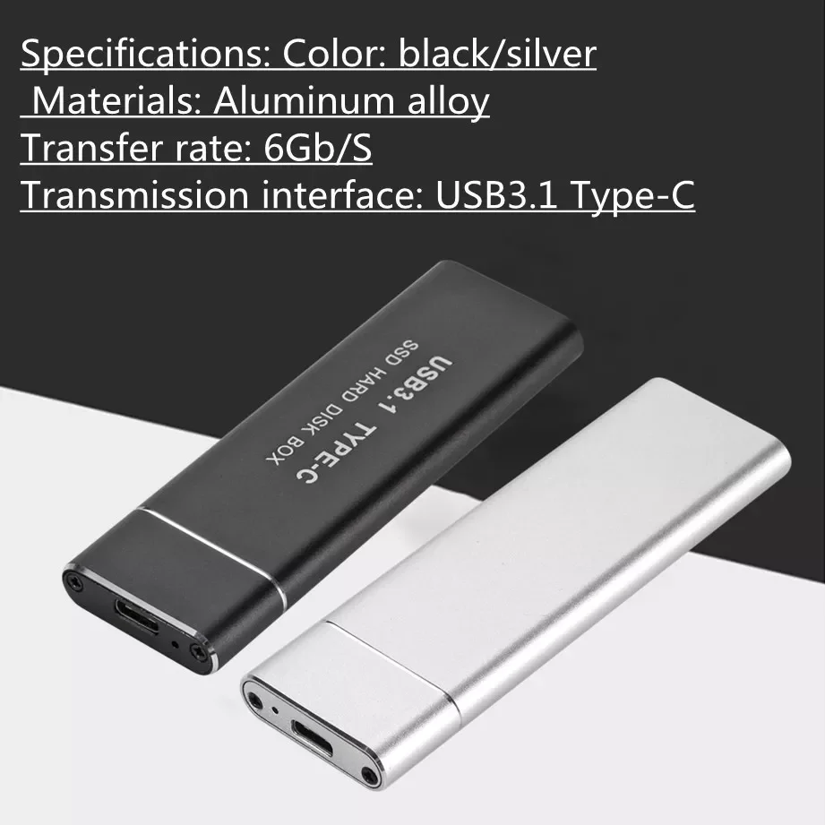 3.1 Type-C на M.2 NGFF SSD Чехол для мобильного жесткого диска 6 Гбит/с внешний корпус чехол