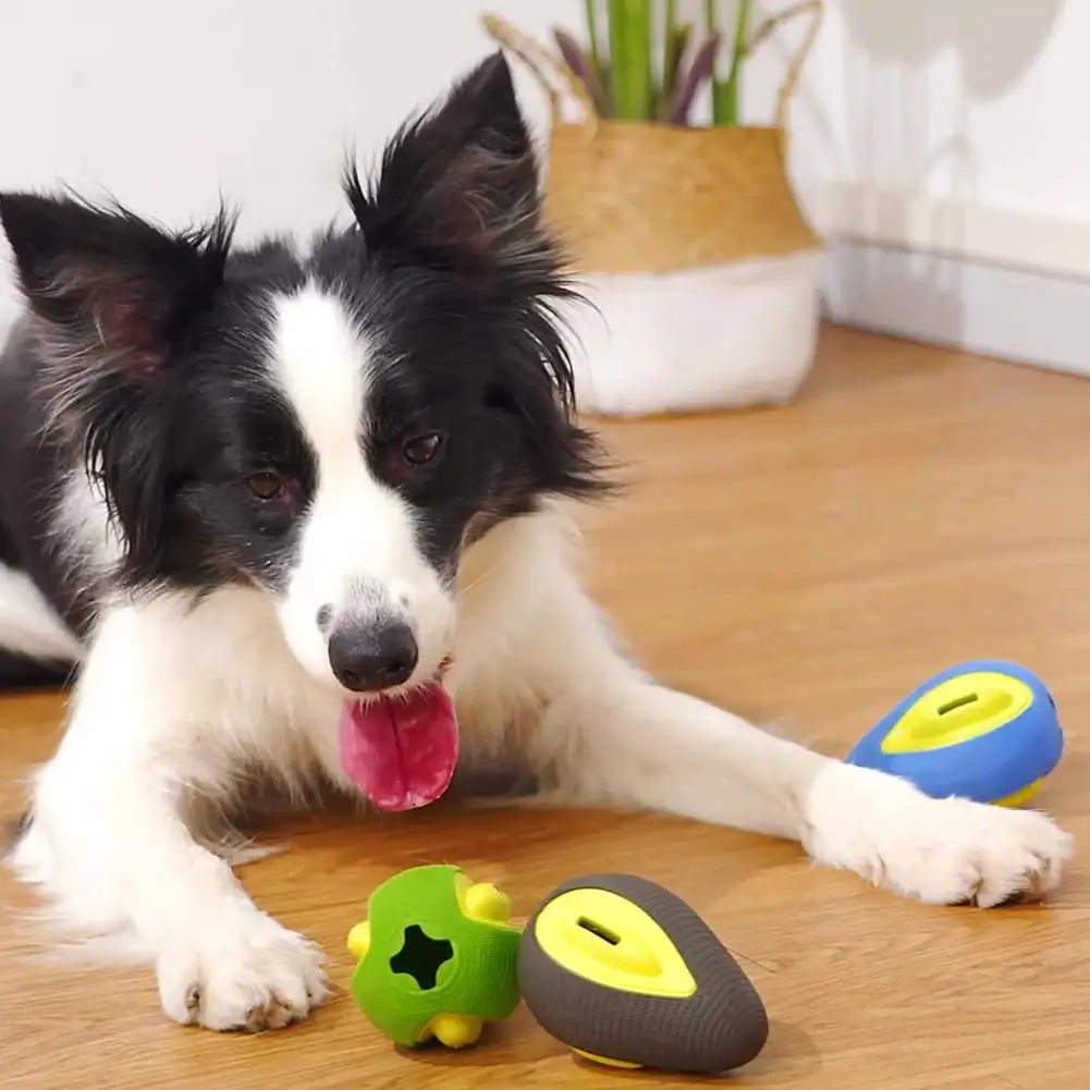 

Pet supplies Dog Chew Toy Avocado Shape Teeth Cleaning Leak Food Toy Pet Dog Teeth Grinding Toy for Training