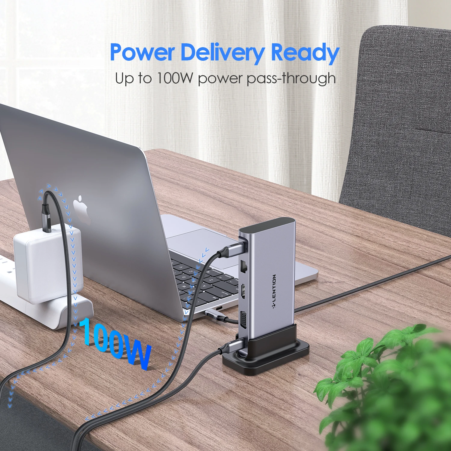 Док-станция Lention USB C HUB 4K HDMI 60 Гц PD VGA 3 0 2 док-станция TypeC для MacBook Pro Air M2 M1 - купить по