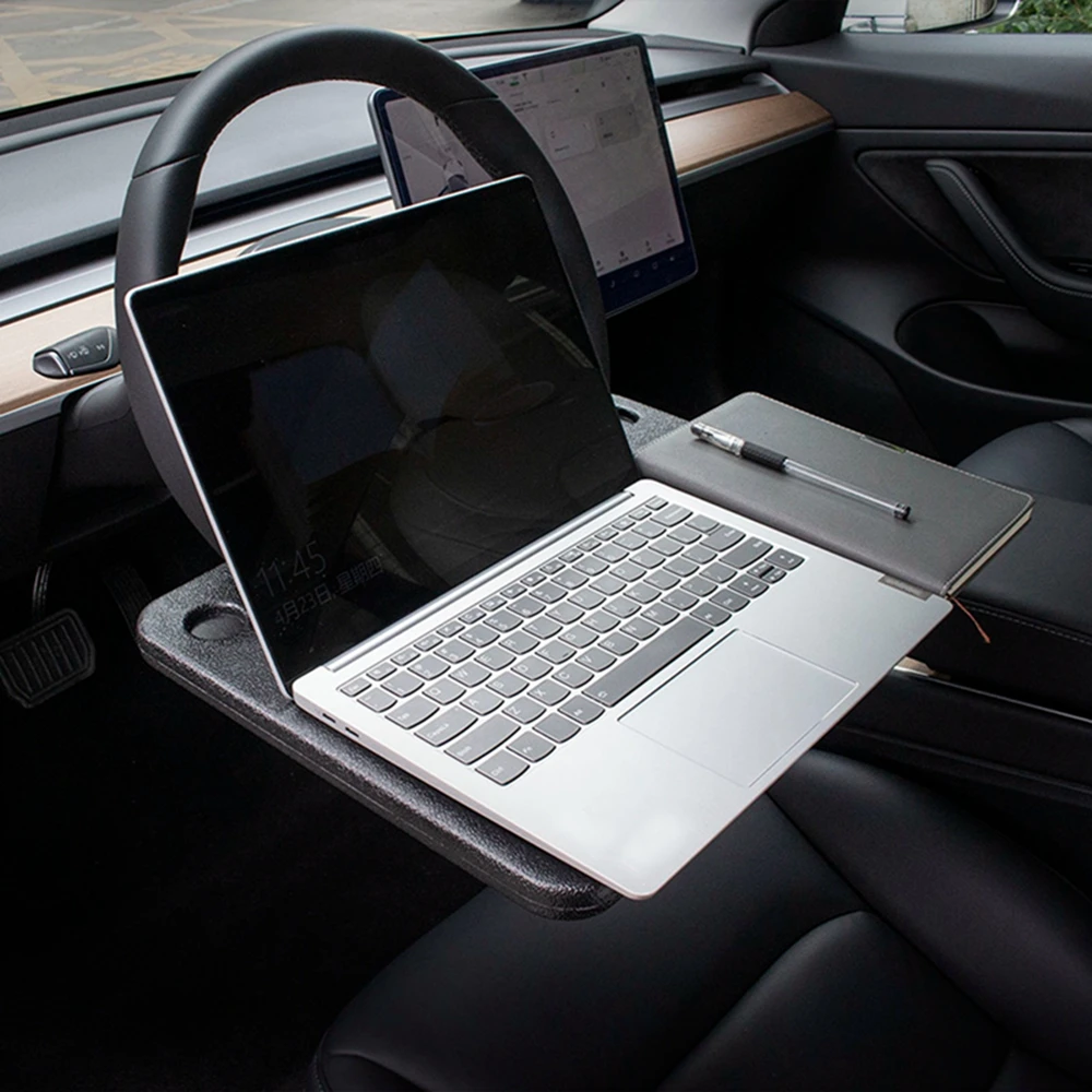 

1PCS Car Steering Wheel Eating Tray/Laptop Desk Black Replacement for Tesla Model 3 S X Y