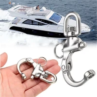 316 stainless steel swivel shackle quick release boat anchor chain eye shackle swivel snap hook for marine boat yacht hardware