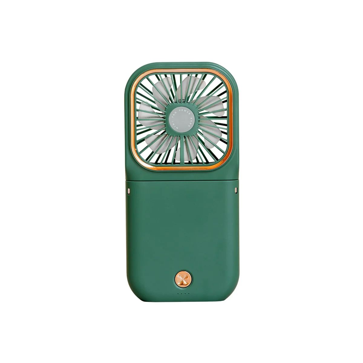 

Уличный складной мини-вентилятор, портативный шейный вентилятор, зарядное устройство, сокровище, два в одном, ручной маленький электрический вентилятор, подарок