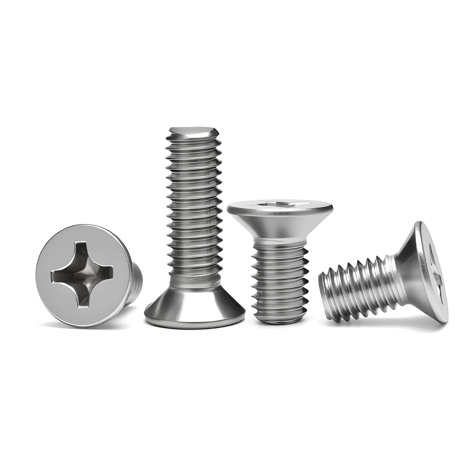 

GB819 Нержавеющая сталь 304 A2-70 Винт с крестообразным шлицем и плоской потайной головкой M1.6 M2 M2.5 M3 M3.5 M4 M5 M6 M8 M10 Винт