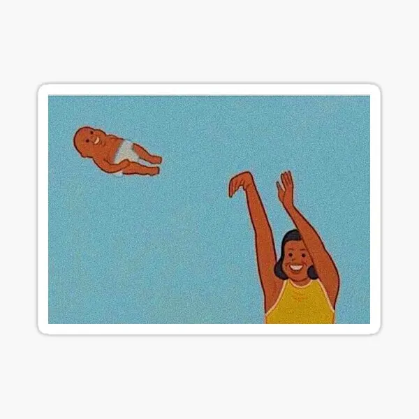 

Наклейки Yeet Baby Meme 10 шт. для печати, домашний чемодан, гостиная, бампер, украшения для комнаты, мультяшный милый аниме фон на стену автомобиля