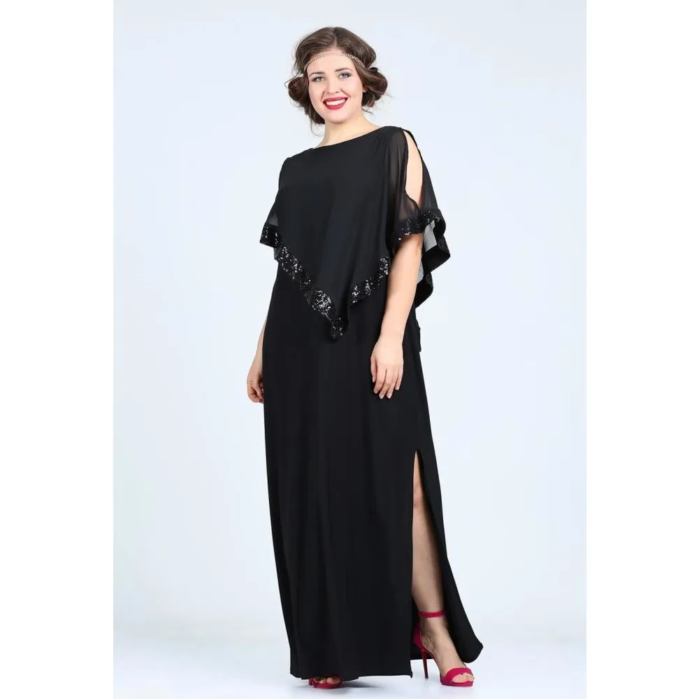 

Черное вечернее платье Dorlie Kl8022