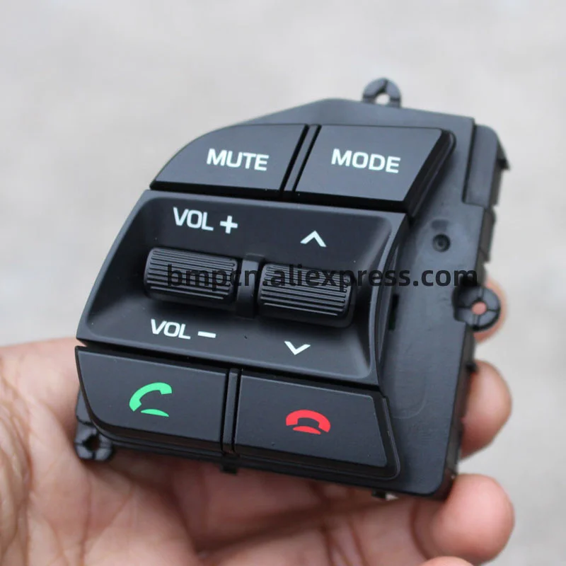 Для Hyundai Sonata LF 2016-2018 Кнопки на рулевом колесе Bluetooth Телефон Круиз-контроль Пульт ДУ левая кнопка музыки включена.