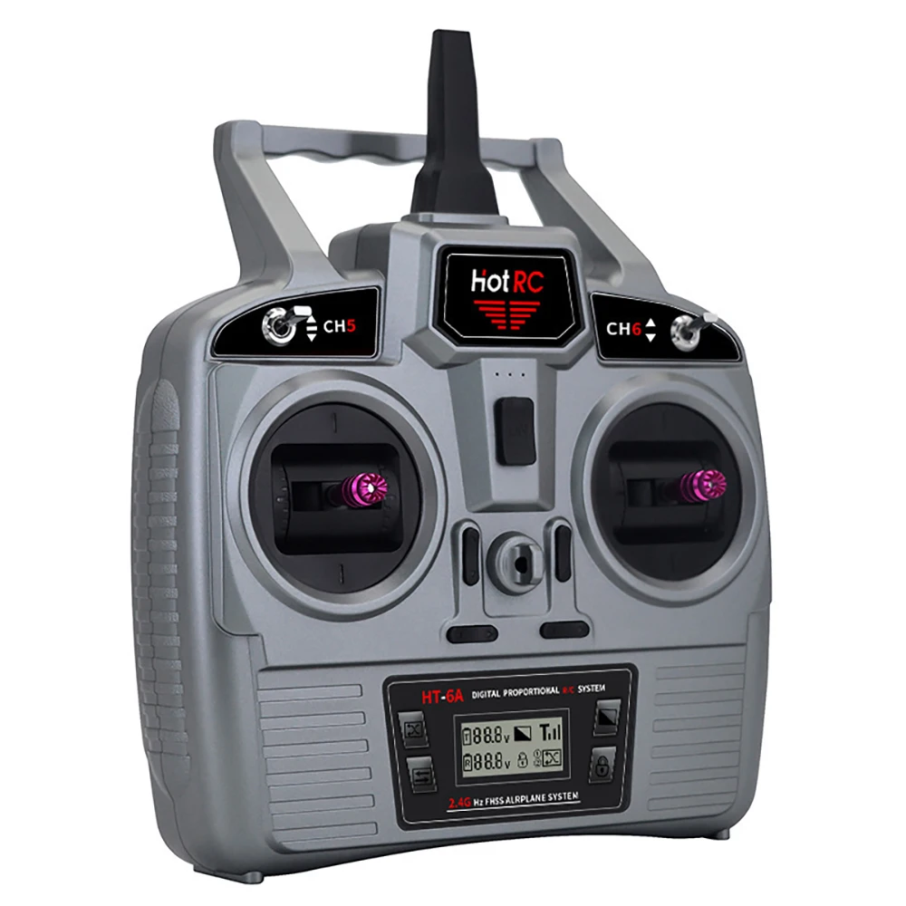 Hotrc HT-6A 2 4 ГГц 6CH PWM FHSS передатчик дистанционного управления с приемником для