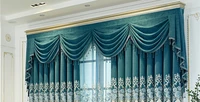 thickened modern chinese high end chenille embroidery shading elegant atmosphere luxury curtains for living room dining bedroom