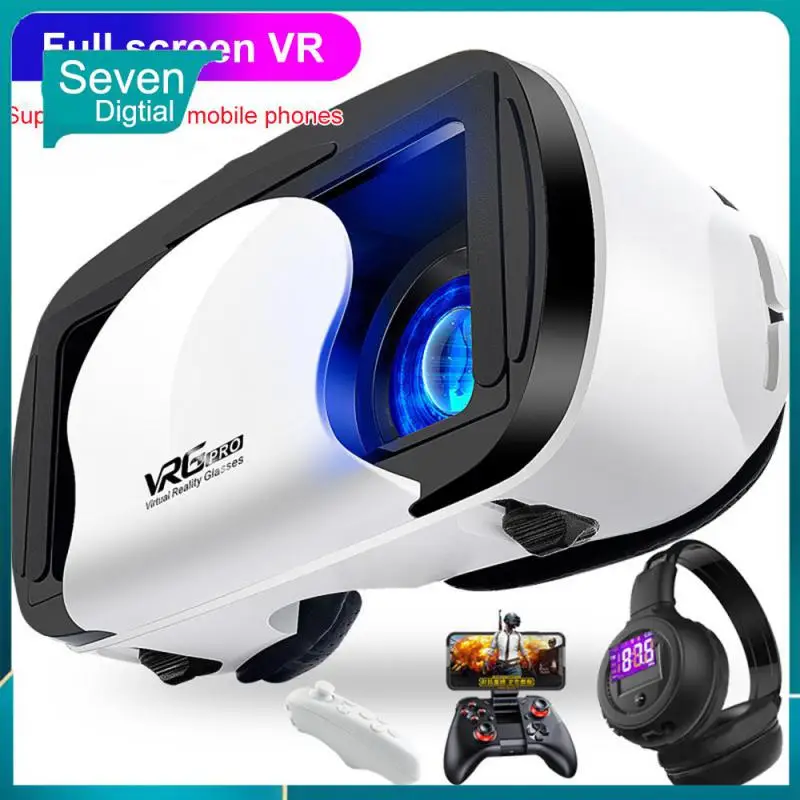 

Visible Wide Angle Vr Glasses Transmittance Vrg 3d Virtual Reality Helmet For 5 To 7 Inch Smartphone Devices Vr Controller