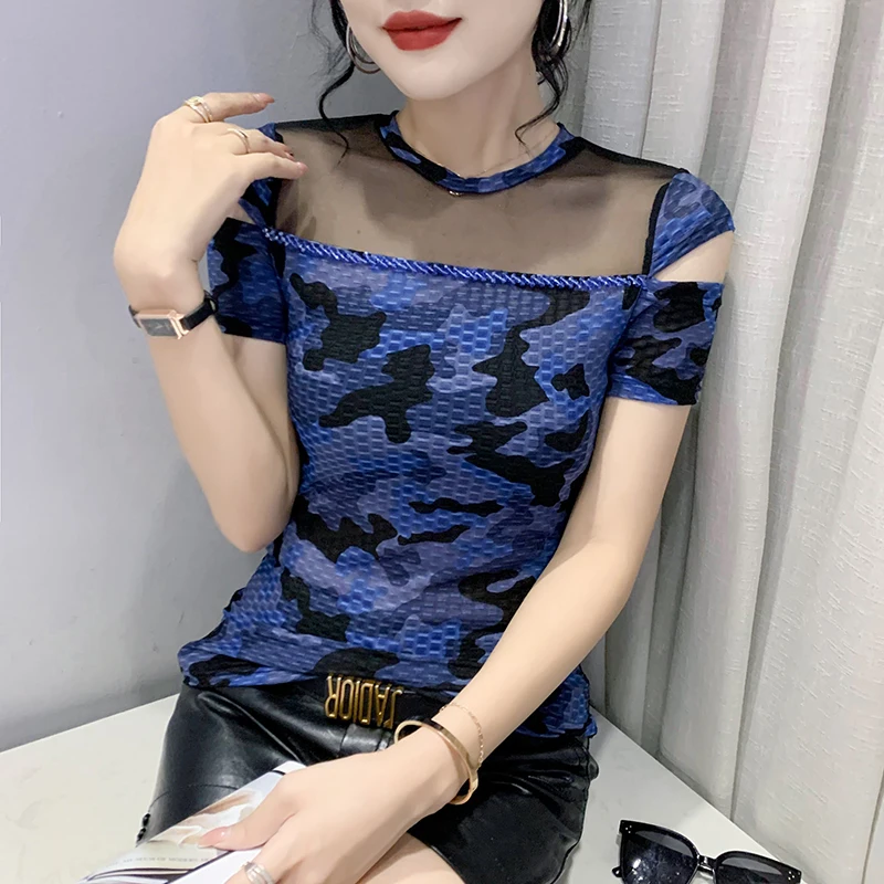 Новинка лета 2022 женская футболка с круглым вырезом и коротким рукавом модные