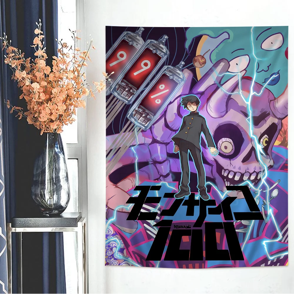 Аниме Mob P-PsychoS 100 сделай сам настенный гобелен хиппи цветок настенные ковры декор