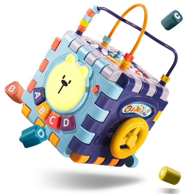 

Baby Music Block Toy Box Newborn Educational Newbron Interactive Game 0 Months Montessori Learning Sensory Rattle Children Toys