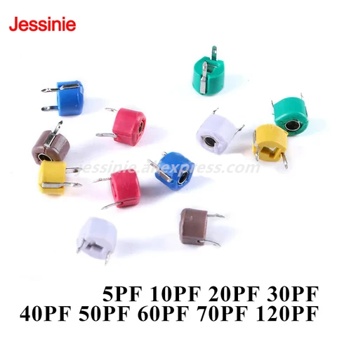 5 шт. Регулируемые конденсаторы Jessinie пластиковые 6 мм