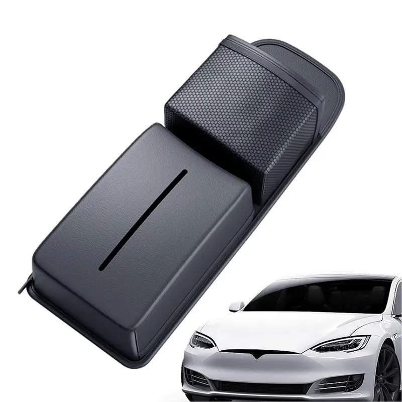

Car Seat Organizer Hangings Tissue Holder Box Dispenser Bag Can Hold Mobile Phone Wallet Glasses Suitable For Cars SUVs Trucks