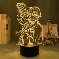 3d led light anime sword art online sinon figure for bedroom decor nightlight birthday gift room led night lamp manga sao